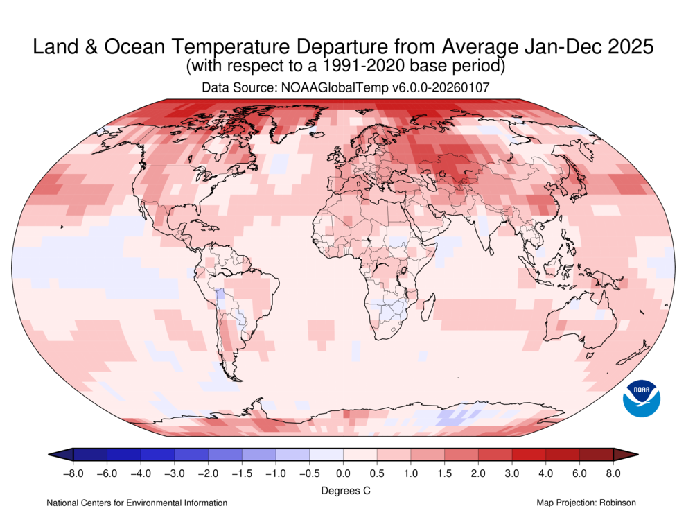 NOAA Global Climate Report.