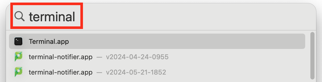 Opening the Terminal to use conda